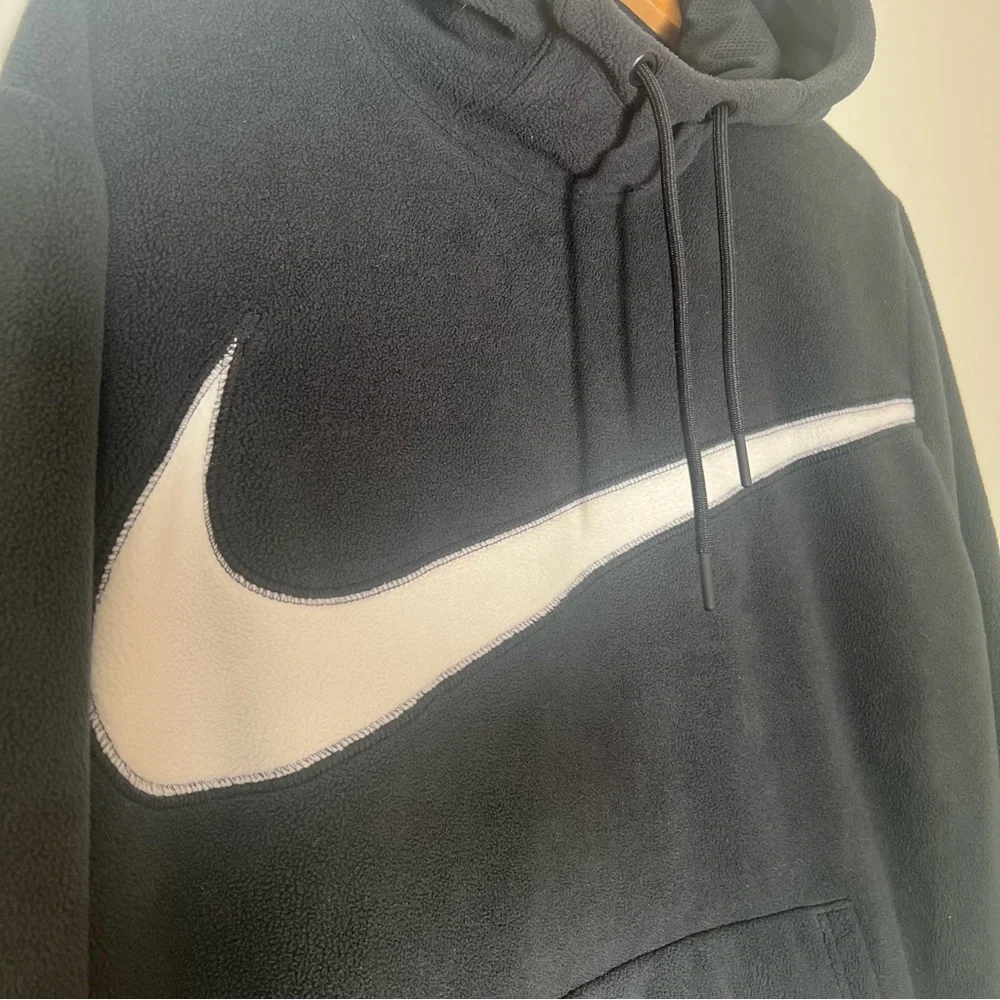 Nike Club Fleece Swoosh Pullover Hoodie Sweatshirt Size Small